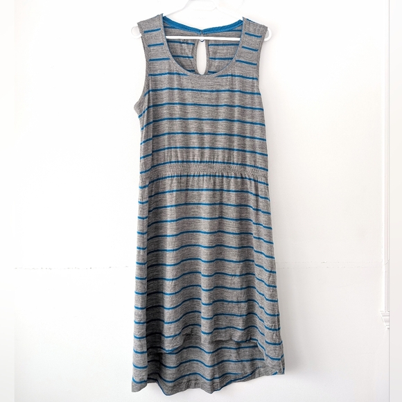 Icebreaker Merino Crush Stripe Dress Travel Essential Breathable ~ XL - Picture 2 of 9